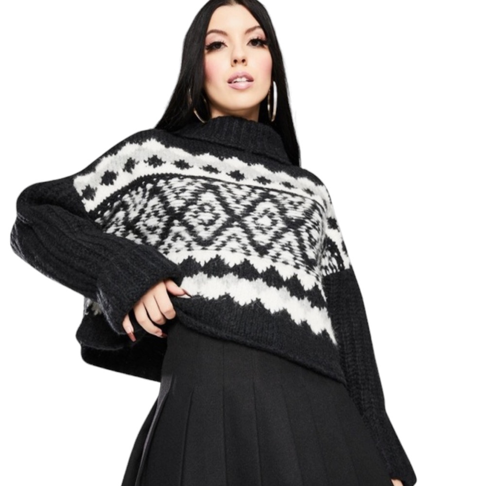 Free People Onyx “Alpine” Pullover Sweater